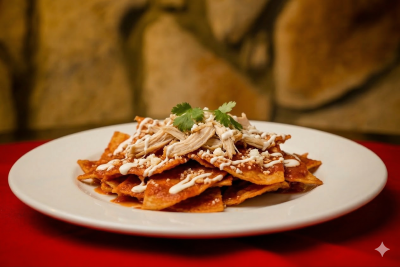 Chilaquiles con Pollo